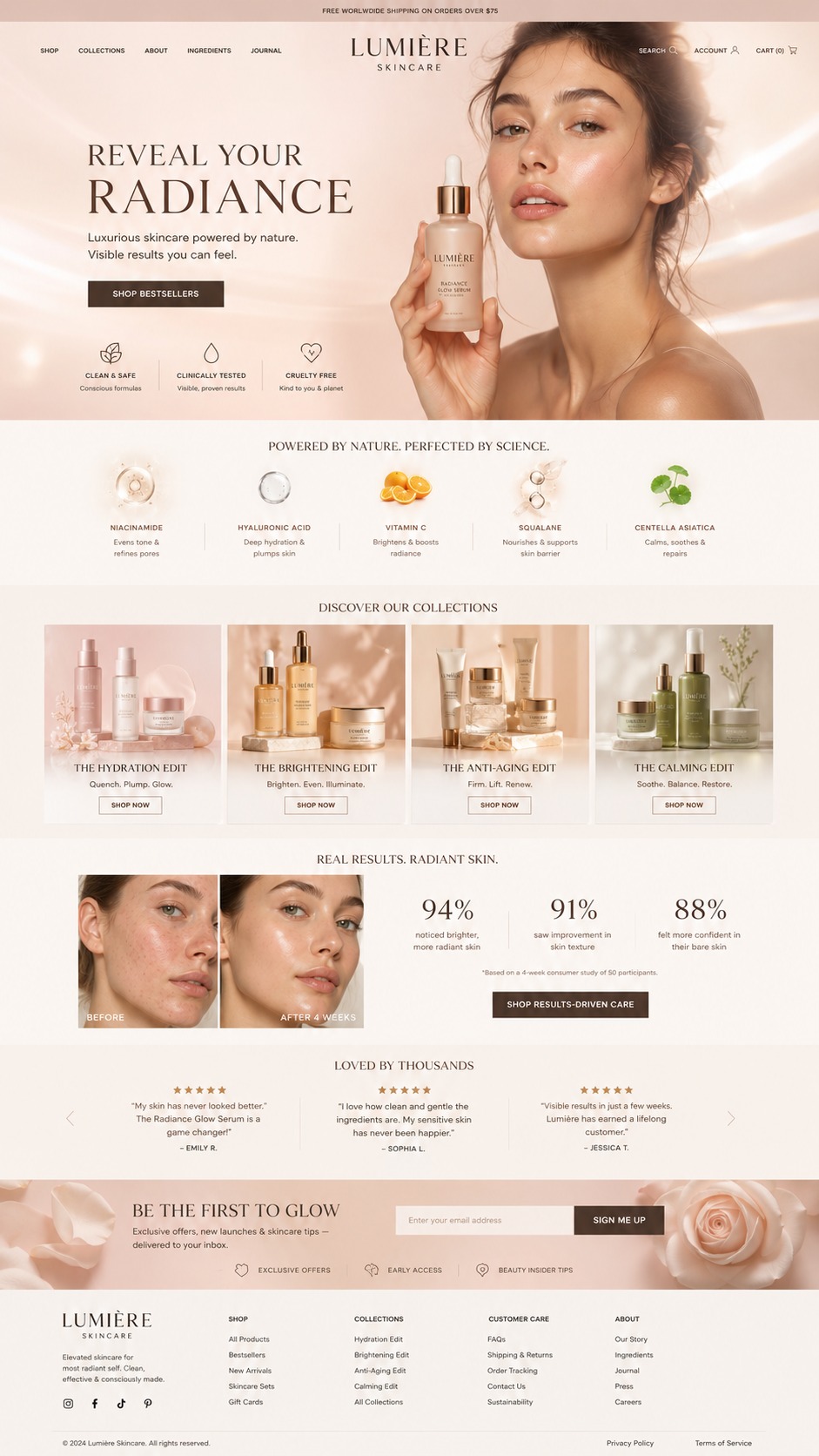 Auto scrolling premium website demo
