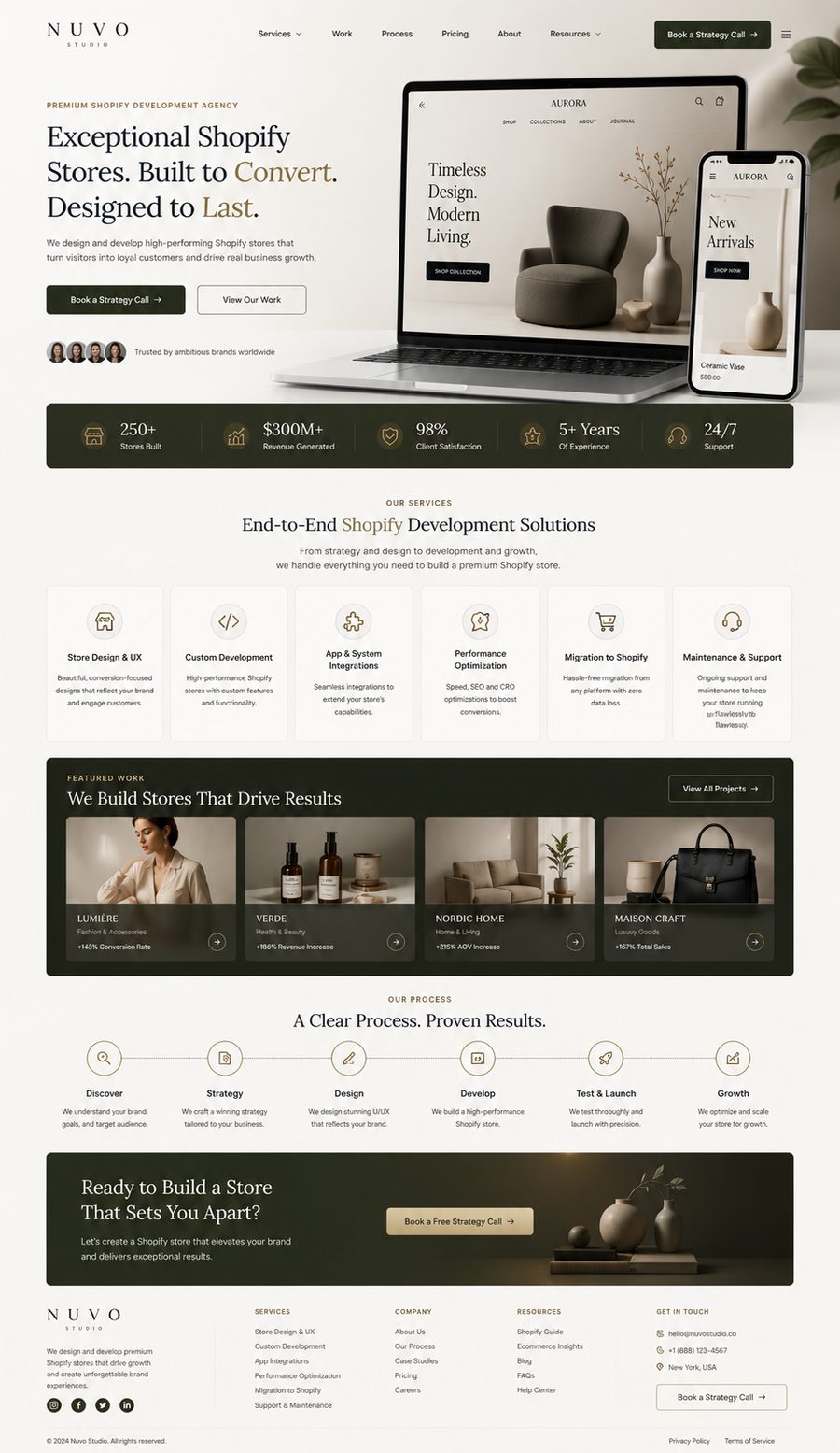Auto scrolling premium website demo
