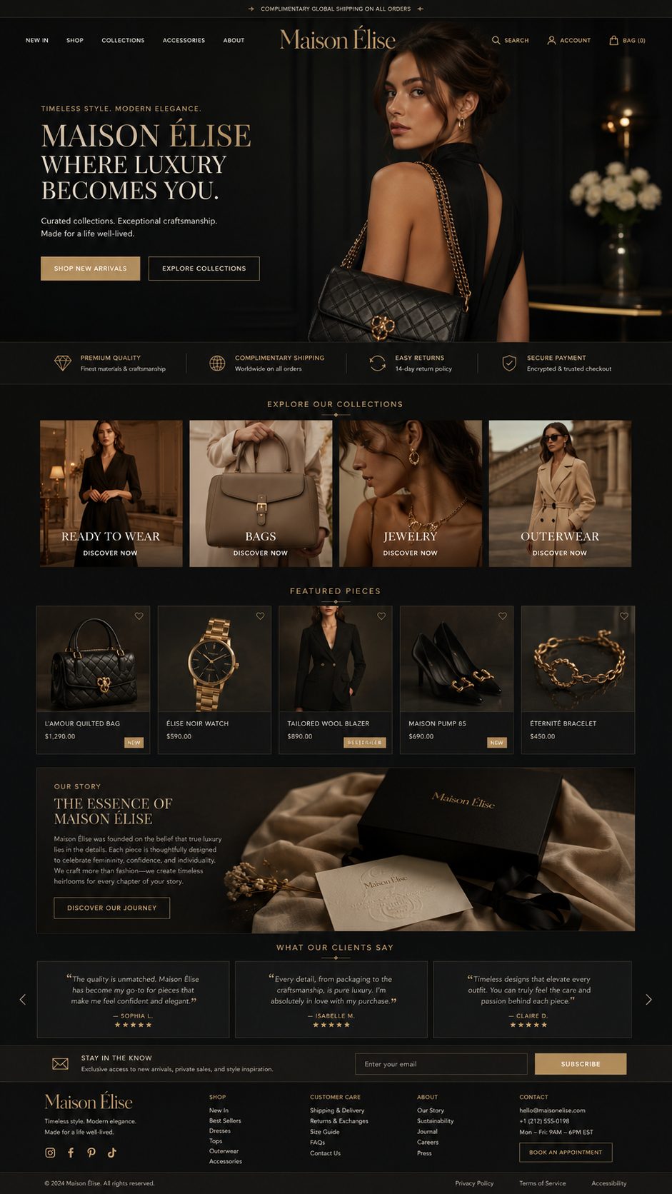 Scrolling website demo 1