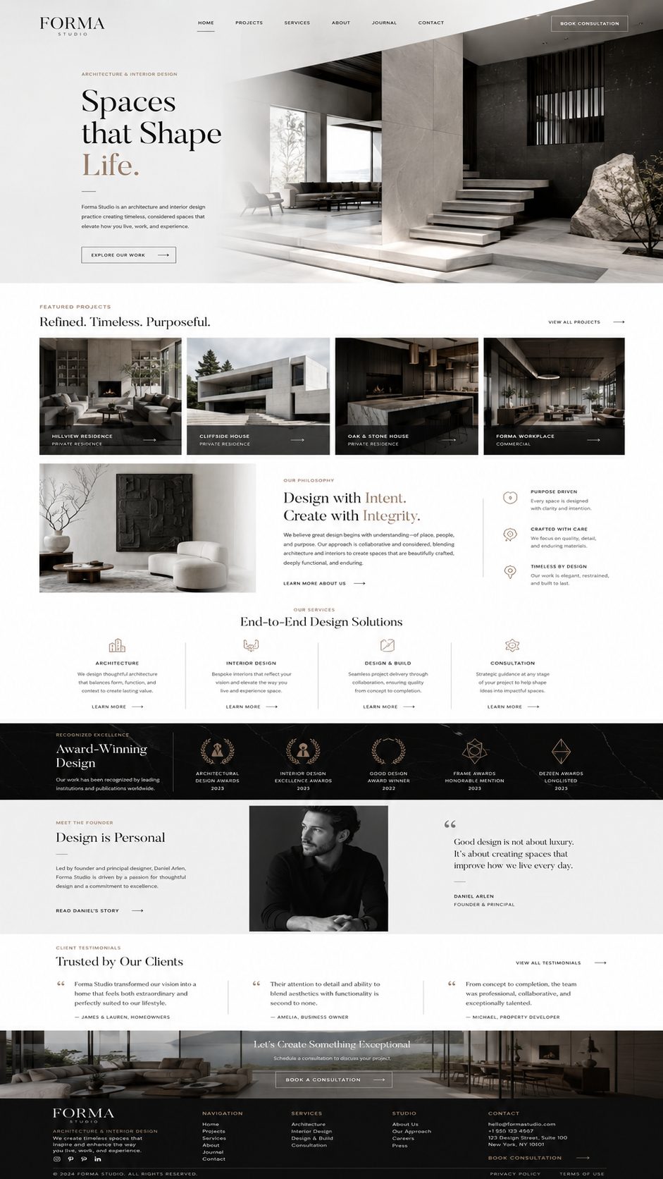 Scrolling website demo 5